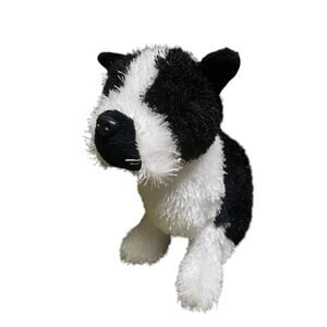 Ganz Webkins Black & White Boston Terrier Stuffed Plush Animal Puppy Dog